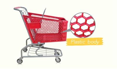 Cina Carrello/carretti di plastica di acquisto in supermercato in vendita