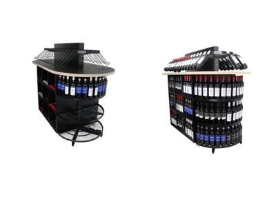 China High-end Retail Wine Racks Wood/Metal Liquor Shelving for Stores, Supermarkets, Bars for sale