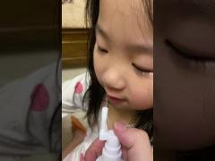 Saline nasal spray