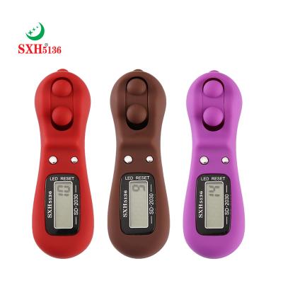 China Factory Wholesale Electronics ABS SXH5136 Digital Tally Counter With Original LED Tasbeeh Digital Silicon Case Bead String 2030P for sale