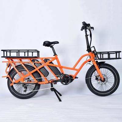 China 2021 Aluminum Alloy Electric Cargo Bike With Baby Seat for sale