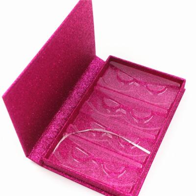 China Recycled Materials Custom Luxury Pink Magnetic Gift Packaging Boxes Cosmetic Magnetic Flap Box for sale