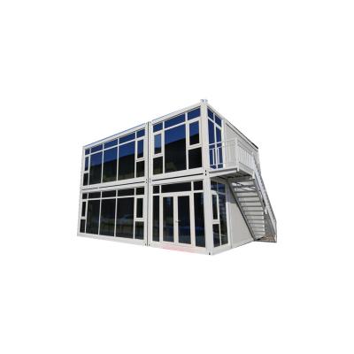 China Quick Build 20' Ft Movable Steel Frame Sandwich Panel Quick Assemble Modular Prefab House Foldable Expandable Prefab House for sale