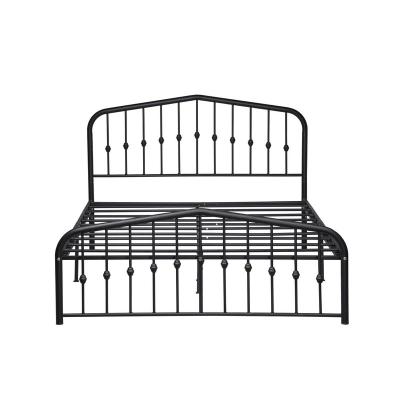 China Frame of metal bed 2023 new design metal bed with headboard and footboard for sale