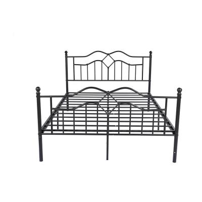 China New Design Metal Bed 2023 Metal Bed Full Queen Twin King Size With Headboard And Footboard for sale