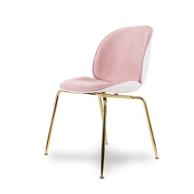 China Slipcovered 2023 Tower Gold Stackable Design Hot Selling PU Leather Velvet Round Back Stainless Steel Hotel Banquet Event Wedding Chair for sale