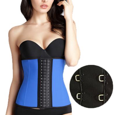 China Fashionable Hot Selling Antibacterial Colored Latex Waist Trainer Support Waist Trainer Leather Corset Belt for sale