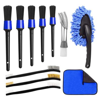 China Car Vents Auto Car Detailing Brush Set Car Interior Detailing Kit Detailing Brushes Car Dash Duster Air Vent Tool for sale