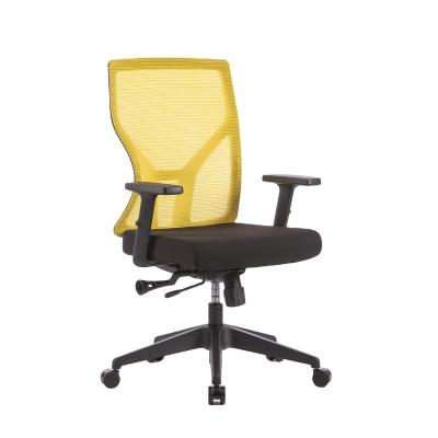 China MI Adjustable Ergonomic Locking Device Yellow Mesh Back Office Computer (Height) Comfortable Mesh Chair for sale