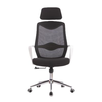 China Hot Sale Ergonomic Comfortable Rotating Computer Rotating Mesh Top Aftermarket Executive Chair With Headrest for sale