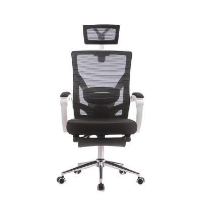 China China manufacturer anji high comfort ergonomic computer supervisor computer executive office gaming mesh back white rotation chair with footrest for sale