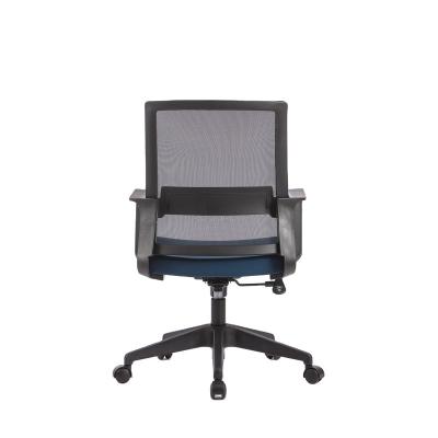 China Hot sale LOW MOQ China manufacturer anji style fixed arms ergonomic comfortable computer desk office swivel staff mesh rotation chair for sale