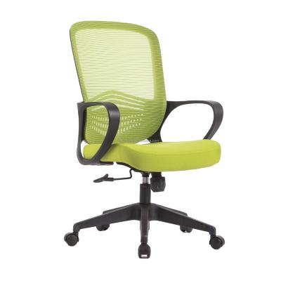 China 2021 High End Ergonomic Comfort Supervisor Task Staff Meeting Computer Office Green Staff Mesh Rotation Chair for sale