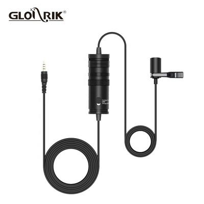 China Lavalier Microphone 3.5mm Jack Audio Recording Condenser Omnidirectional Lapel Lavalier Microphone For Mobile Phone for sale