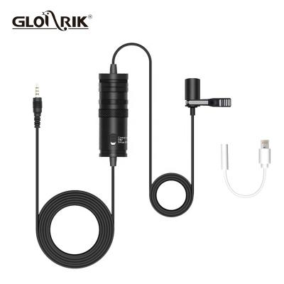 China Recording Lavalier Microphone Condenser Omni MIC Pro Directional Lavalier Microphone For DSLR Camera Canon Nikon Smartphone for sale