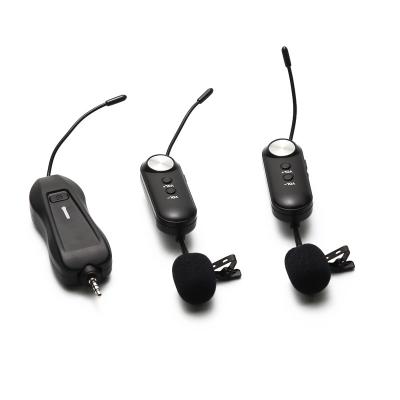 China Lavalier Microphone Good Selling Premium 2 Channel Wireless Handheld Lavalier Lapel Microphone for sale