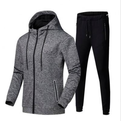 China New Arrival QUICK DRY COCOPY Solid Color Long Sleeve Two Piece Pants Set For Mens Sportswear Tracksuit for sale