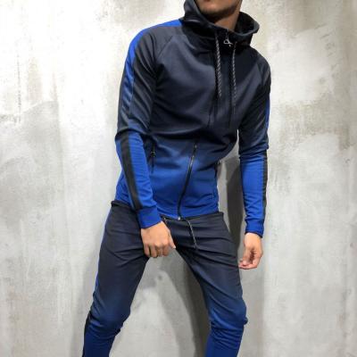 China Fashion Bestselling Gradient Printing COCOPY Men's Pants Sets Two Piece Hooded QUICK DRY Mens Tracksuits 2021 for sale