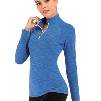 China Breathable High Quality Zippers Long Sleeve Women's Sports Fashion 2021 Progressive Yoga Running Jacket for sale