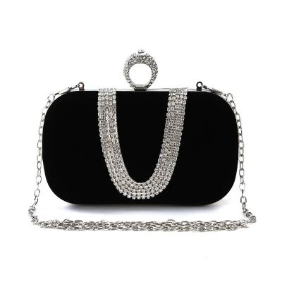 China No New High Quality Diamond Rhinestone Square Clutch Purse Evening Dinner Purse Wallet Bag For Women 2021 Fashion for sale