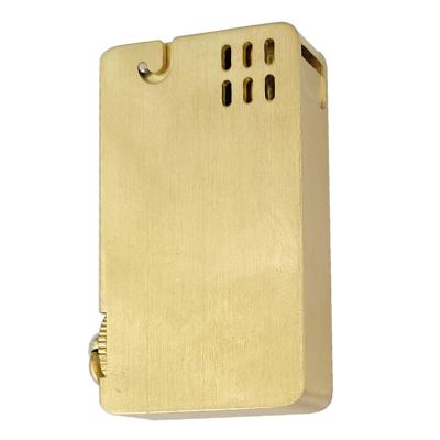 China Creative Personality Automatic Lighter Creative Personality Bouncing Pure Copper Minimalist Calorie Square Kerosene Custom Cutting for sale