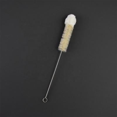 China Viable Manufacturer Cheap Price Clean Machines Stainless Steel Water Bottle Brush Cleaner With Cotton Head for sale