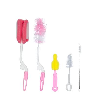 China Mini Baby Milk Water Bottle Viable Brush Nipple Cleaning Brush and Straw Brush Set for sale