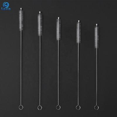 China Wholesale Viable Straw Brushes Durable Straw Cleaning Stainless Steel Pipe Drinking Brush Cleaner for sale