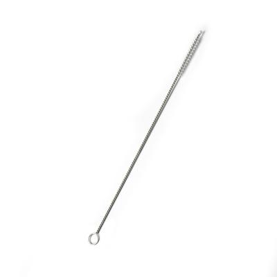 China Stainless Steel Nylon Straw Brush Bamboo Straw Cleaner Viable Custom Size for sale