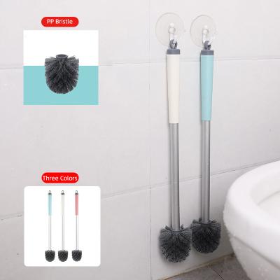 China Sustainable Wholesale Custom Size PP Stiffen Household Long Handle Toilet Cleaning Brushes for sale