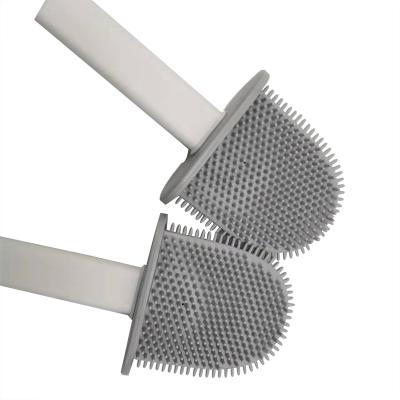 China Amazon Sustainable Hot Sale Silicone Toilet Manufacturer Brush Holders Brushes For Toilet for sale