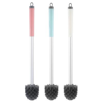 China OEM Viable Custom Stainless Steel Handle Plunger Bowl Toilet Brush Cleaner For Bathroom Cleaning for sale