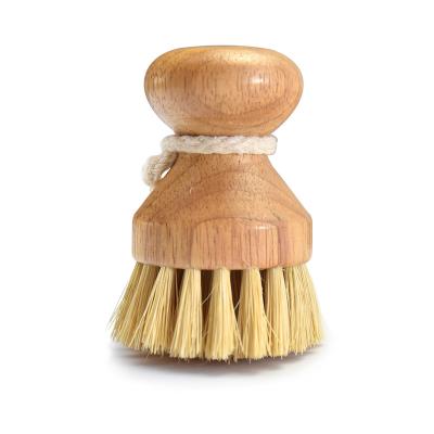 China Sustainable Hot Sale Bamboo Handle Amazon Kitchen Brush Coconut Sisal Dish Cleaning Pot Cleaner Eco-Friendly for sale