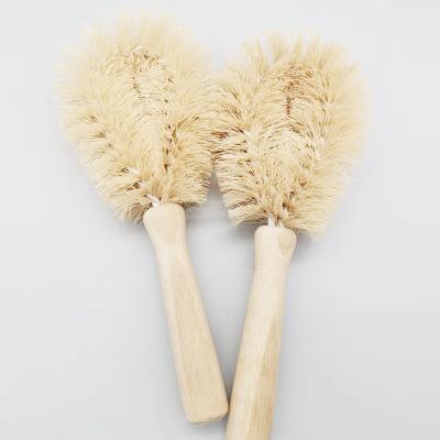 China Viable Wholesale Kitchen Tools Natural Products Fiber Kitchen Sisal Brush Pot Dish Cleaning Brush for sale