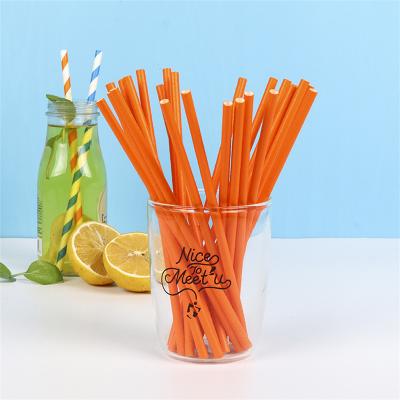 China New Disposable Colorful Biodegradable Reusable Milkshake Tea Drinking Paper Straw for sale