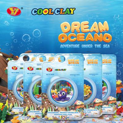 China Ocean-12 Different Items Yongjun Cool Clay Sets Color Dough Modeling Super Air Playdough Toys Plasticine Light Magic Clay for sale