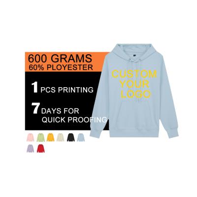 China XINQI OEM/ODM hoodie 600 GSM PLOYESTER heavy vacuum mirco velvet anti-pilling long sleeve plus size men's hoodies and sweatshirts for sale