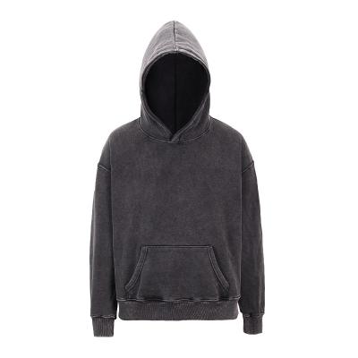 China Anti-wrinkle XINQI Men's Hoodies 600gsm Long Sleeve Oversized Acid Wash Hoodie OEM/ODM for sale