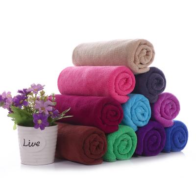 China Viable Wholesale Custom Thick Face Towel Microfiber Towels 35x75 Shampoo And Spa Salon Hotel Towel for sale