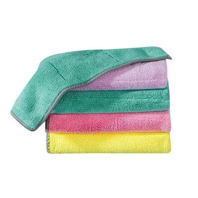 China Sustainable Factory Hot Sales Microfiber For Kitchen Luxury Set Velvet Stripe Cleaning Kitchen Towels for sale