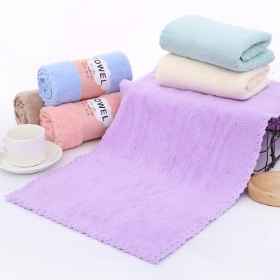 China Cheap Sustainable Portable Superfine Fiber Washable Bath Towel Soft And Absorbent Chic Towels for sale