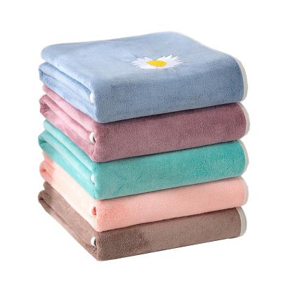 China 300-500gsm Women's Bathroom Microfiber Child Safe Custom Hair Drying Bath Towel Wholesale for sale