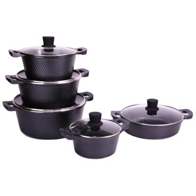 China 12 PCs factory direct multifunctional aluminum alloy viable non stick colorful cookware set for sale