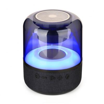 China Video Call Atmosphere Light Stereo Surround Light Colorful Transparent Led Portable Bluetooth Speaker Bocina Bluetooth Speaker With Camping for sale