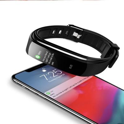 China Heart Rate Monitor Touch Screen Smart Bracelet Wristband Fitness Tracker 0.99 Inch Screen Wristband for Android IOS for sale