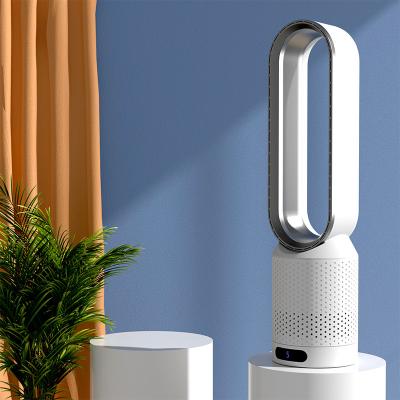 China 220V Air Purifier Tower Fan Wind Tower Fan 220V Bladeless Circulation Floor To Ceiling Fan Air Cooler Household Tower Fan Low Noise Bladeless Air Purifier for sale