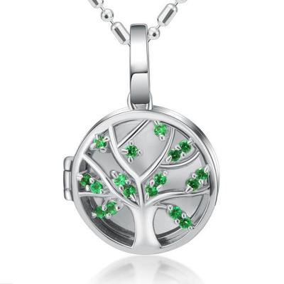 China 925 Sterling Silver DIY Personalized Tree of Life Picture Frame Pendant Blank Pendant Charm for sale