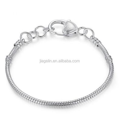 China Alloy 17-23 Cm Punk Bracelet With Safety 0.3 Mm Thickness Charms Bracelet for sale