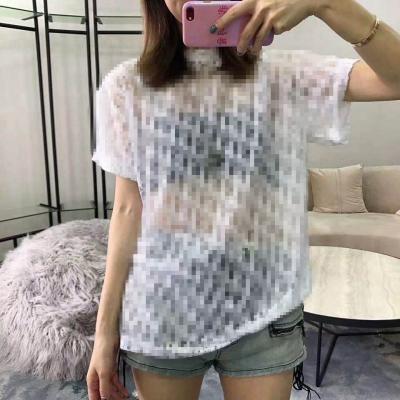 China Order anti-shrink directly! Contact Me, See More And Clearer Products D Private Hollow T-Shirt, Short Sleeve Summer for sale