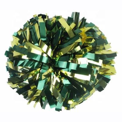 China New pe pom metallllic cheerleading poms for cheerleaders with factory price for sale